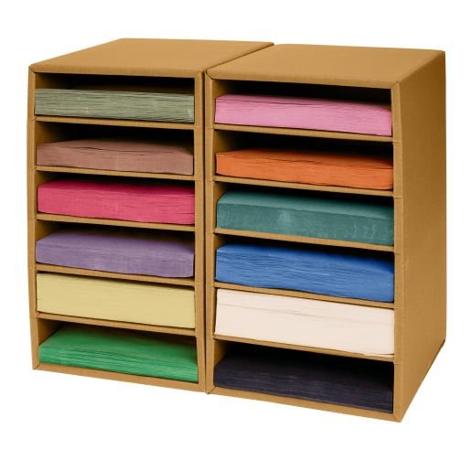 Colorations Lightweight Construction Paper with Organizer, 9 x 12 in, 2200 Sheets
