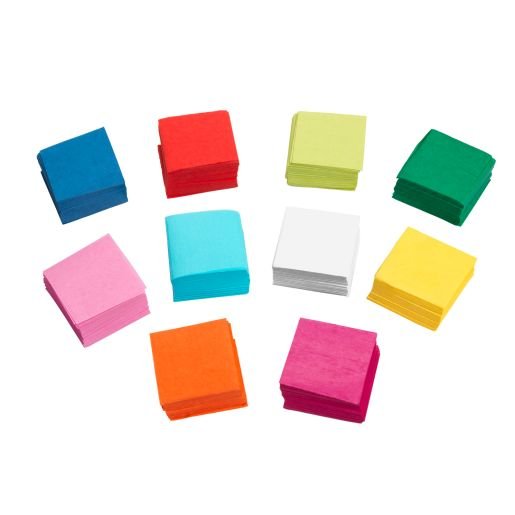 Colorations Mini Tissue Squares, 10 Colors, 5000 Pieces