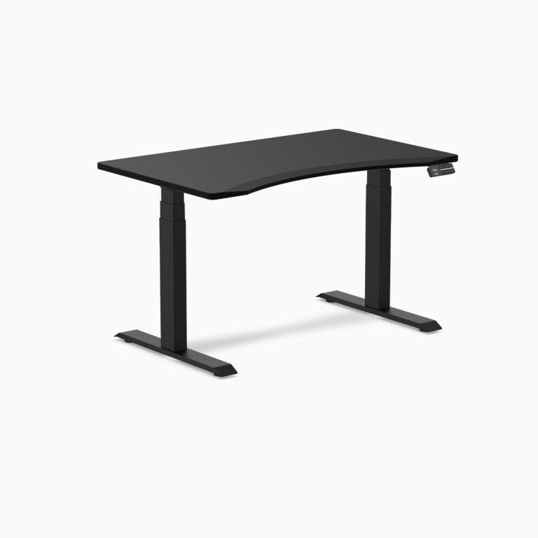 Desky Alpha Dual Sit Stand Gaming Desk — Ergo Edge / 47.2 x 29.5 inches / Matte Black