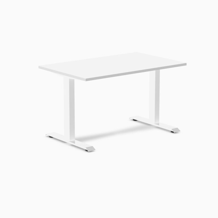 Desky Zero Laminate Office Desk — White / 47.2 x 29.5 inches / White