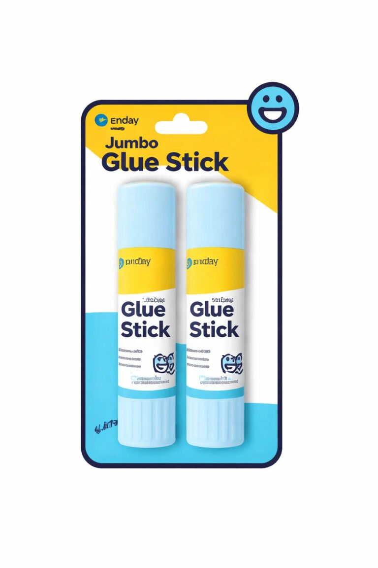 Enday Jumbo, White Glue Stick 1.27 Oz (36G) — 2/Pack