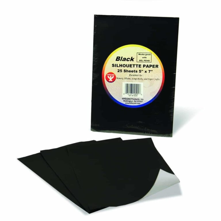 Hygloss Silhouette Paper — 25 / 5" x 7"