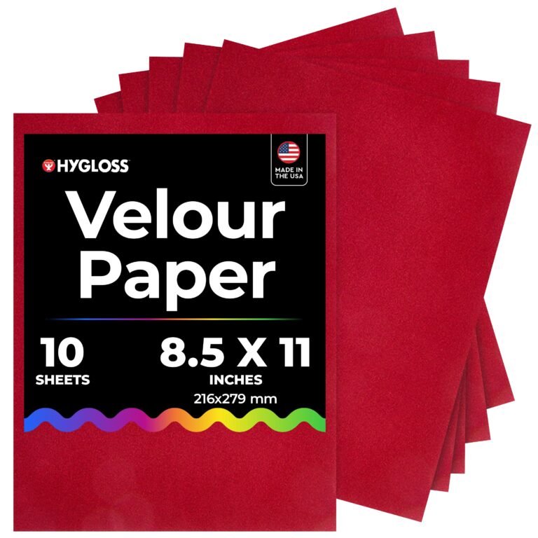 Hygloss Velour Paper — 8.5" x 11" / 10 / Red
