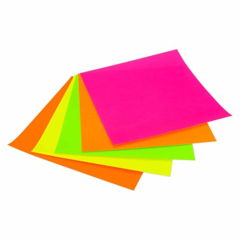 Hygloss Fluorescent Paper Origami Squares - 6.75-Inch — 100