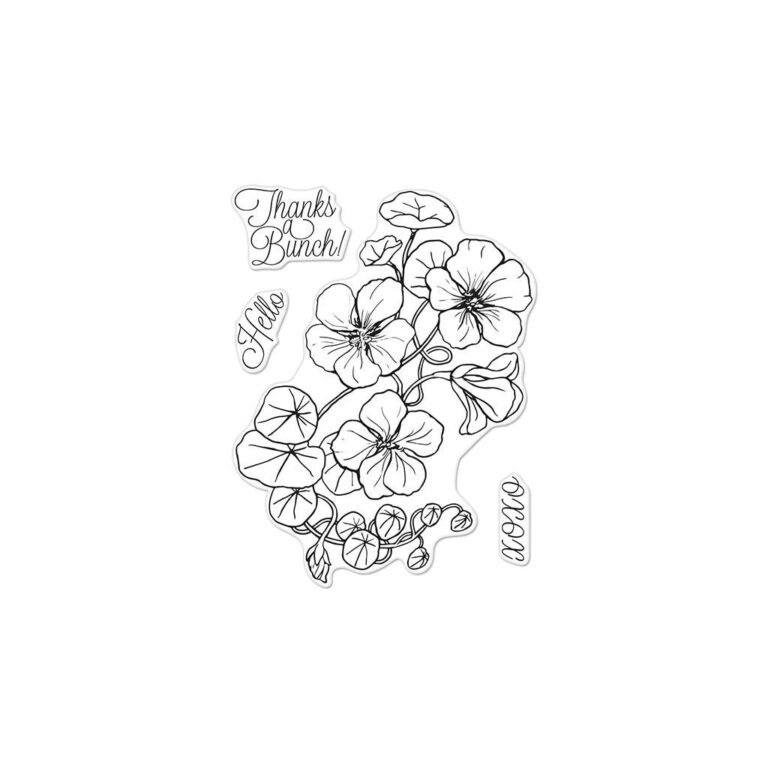 Hero Arts Florals Nasturtium Clear Stamp Set