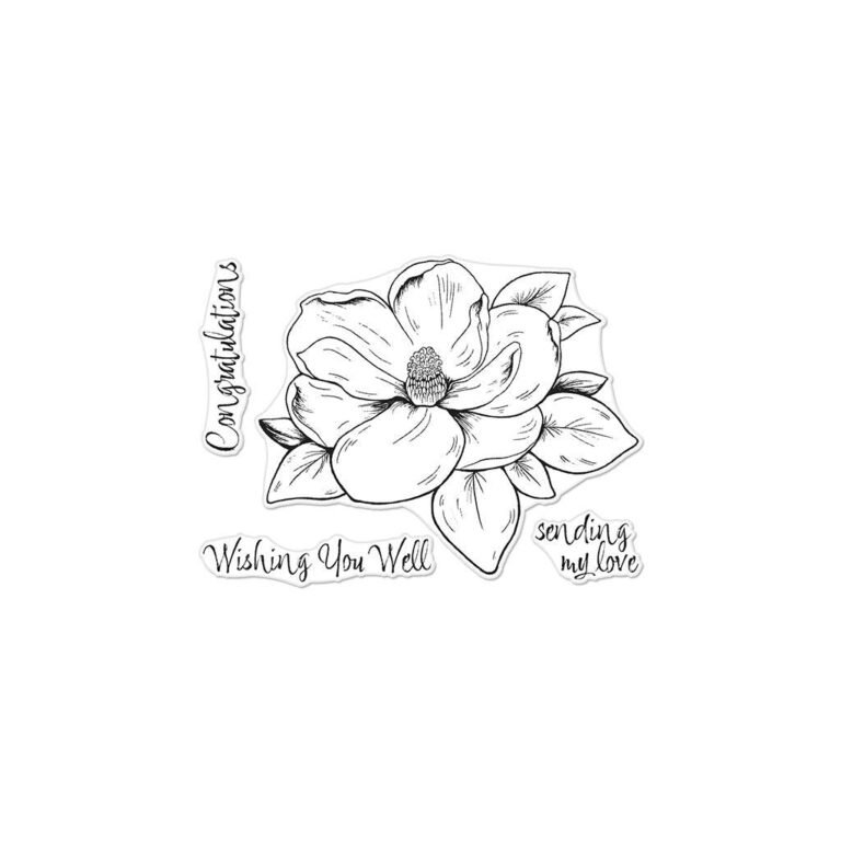 Hero Arts Hero Florals Magnolia Clear Stamp Set
