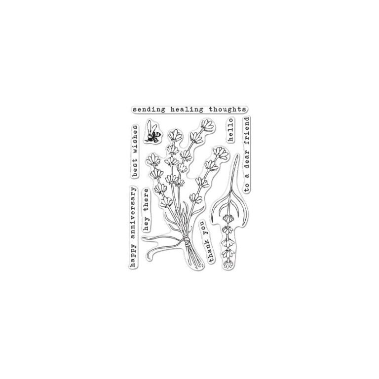 Hero Arts Hero Florals Lavender Bunch Clear Stamp Set