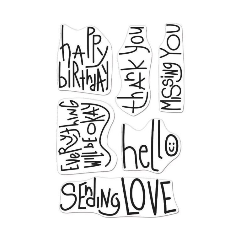 Hero Arts Handwritten Messages Clear Stamp Set