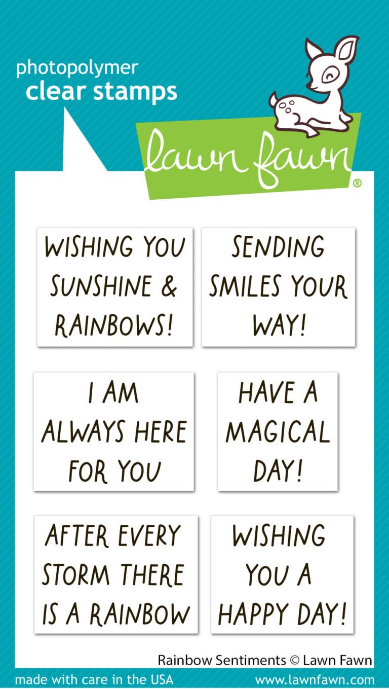Lawn Fawn rainbow sentiments