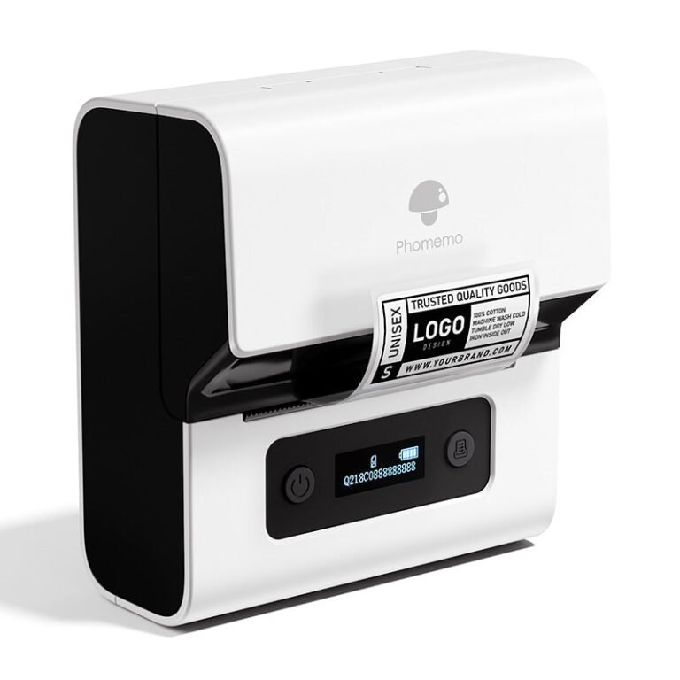 Phomemo M221 Bluetooth Portable Thermal Business Label Maker — White / 1 Printer + 1 Roll Label