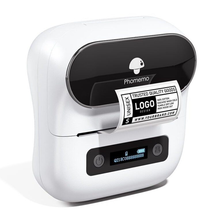 Phomemo M220 Bluetooth Portable Thermal Business Label Maker — White / Printer