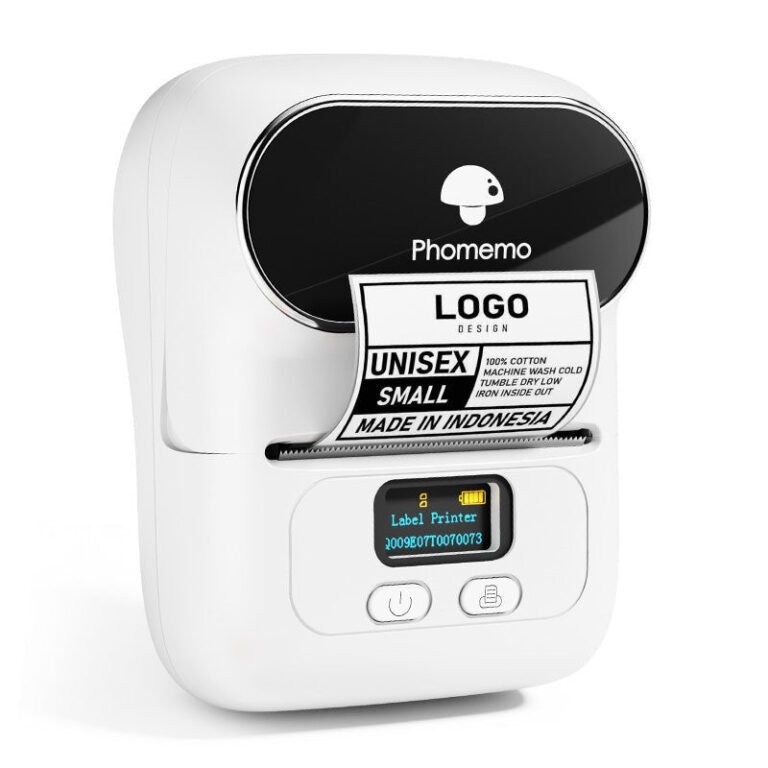Phomemo M110 Bluetooth Portable Thermal Business Label Maker — White / Printer