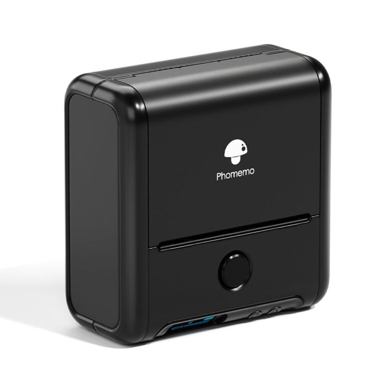 Phomemo M200 Bluetooth Portable Thermal Business Label Maker — Black / M200+50×50mm white round label*3